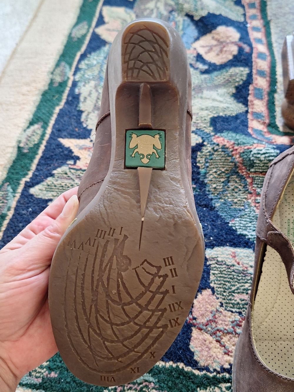 El Naturalista Brown Suede Mary Jane Heels